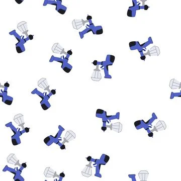 Pattern er paint sprayer cartoon vector Illustrazione stock