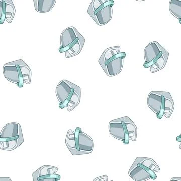 Pattern ergonomic bath seat baby cartoon vector Stockillustratie