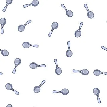 Pattern ergonomic smart spoon cartoon vector Stock Illustration