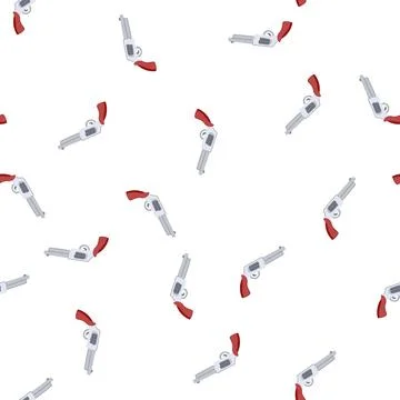Pattern ern wild west pistol cartoon vector Stock Illustration