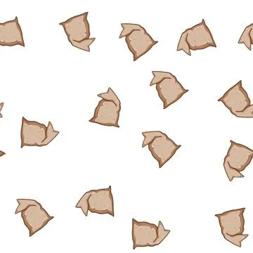 Pattern erosion sand bag cartoon vector Stock Illustration