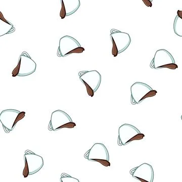 Pattern espresso coffee cup splash cartoon vector Stock-Illustration