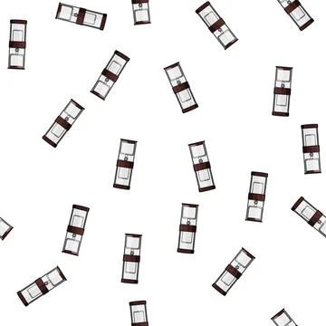 Pattern espresso ice drip coffee cartoon vector イラスト素材