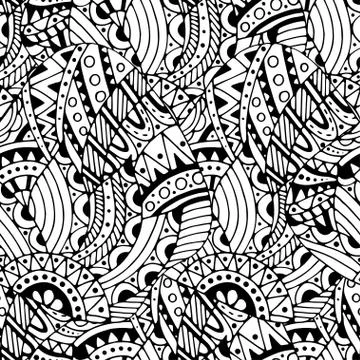 Pattern with ethnic elements Stock Illustration