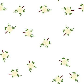 Pattern event boutonniere cartoon vector Illustrazione stock