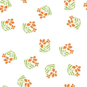 Pattern event floral arch cartoon vector Illustrazione stock