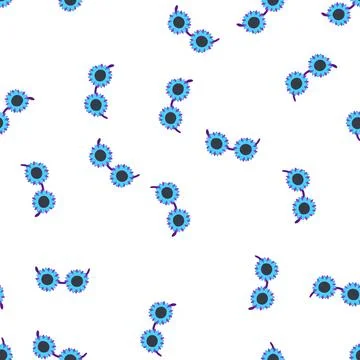 Pattern event party glasses cartoon vector Stock Illustration