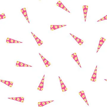 Pattern event party hat cartoon vector Stock Illustration