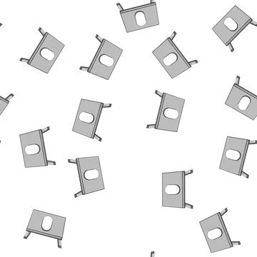 Pattern executive laptop stand cartoon vector Stockillustratie