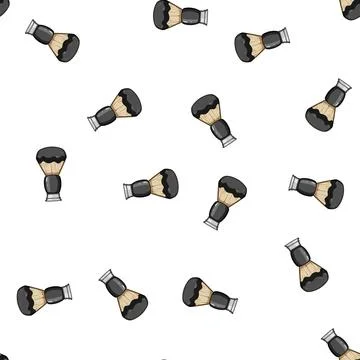 Pattern exfoliate shaving brush cartoon vector 스톡 일러스트