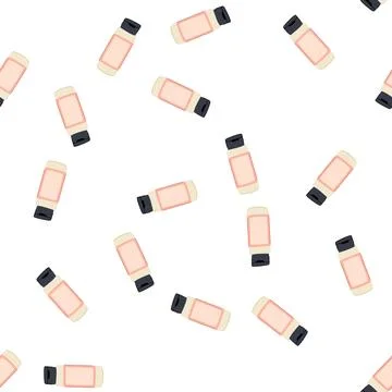 Pattern exfoliating face toner cartoon vector 스톡 일러스트
