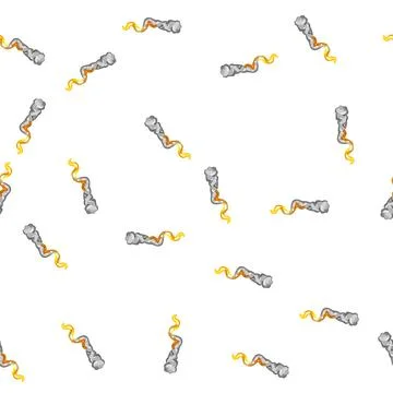Pattern exhaust rocket fire trail cartoon vector 스톡 일러스트