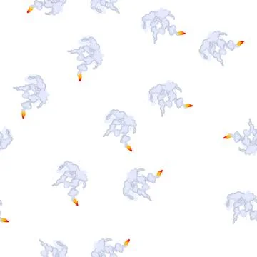 Pattern exhaust rocket smoke trail cartoon vector Stockillustratie