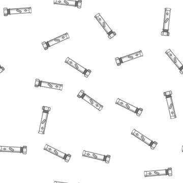 Pattern Expansion bolt holding a wall anchor system Stock Illustration