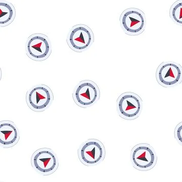 Pattern explore nautical compass cartoon vector Stock Illustration
