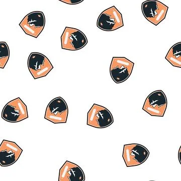Pattern explore retro mountains badge cartoon vector Stock Illustration