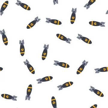 Pattern explosion atomic bomb cartoon vector 스톡 일러스트