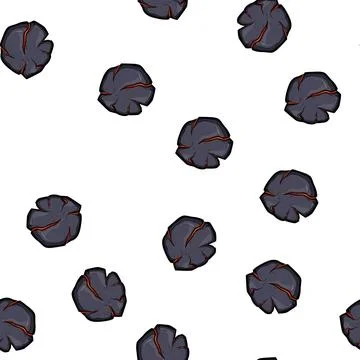 Pattern explosion fire ball cartoon vector イラスト素材