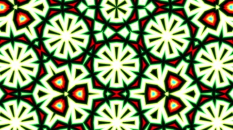 Pattern Explosions Kaleidoscope Colored Seamless Loop Background Stock Footage 63685126