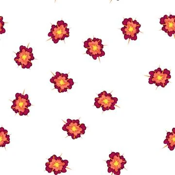 Pattern explosive fire cartoon burst with radiating energy イラスト素材