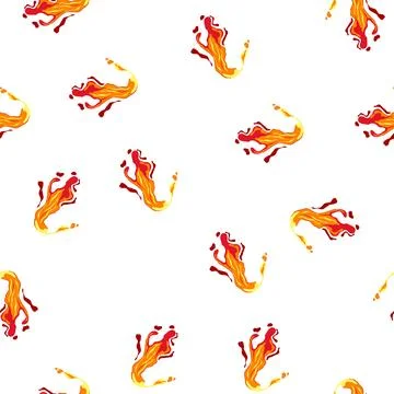 Pattern explosive liquid lava cartoon vector Illustrazione stock