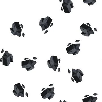 Pattern extraction coal ore cartoon vector Stock Illustration