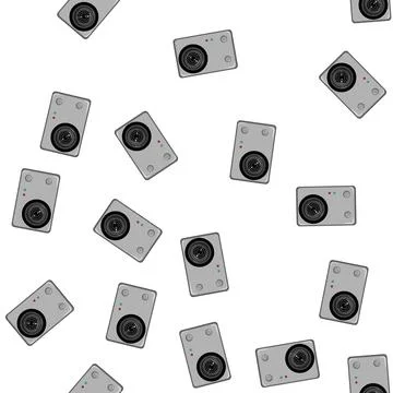 Pattern extreme action camera cartoon vector Stock Illustration