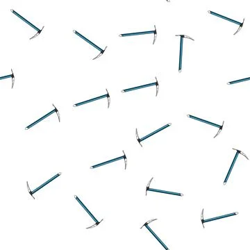 Pattern extreme ice axe cartoon vector Stock Illustration