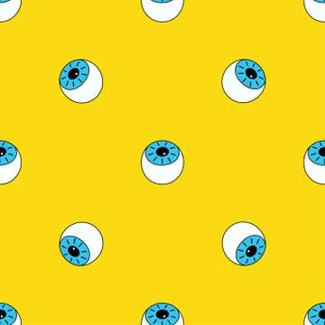 Pattern with eye Stock Illustration