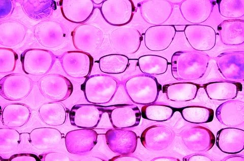 Pattern of eyeglasses Foto stock