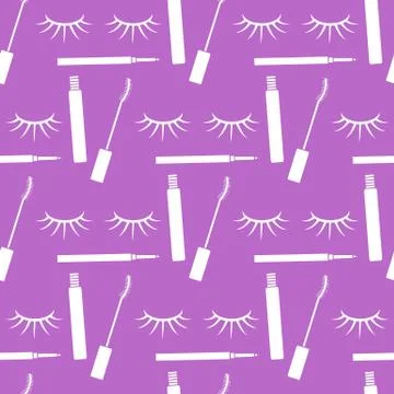 Pattern eyelashes decorative cosmetics makeup Stock Illustration