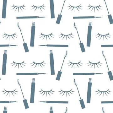 Pattern eyelashes decorative cosmetics makeup Stock Illustration