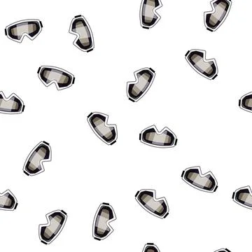 Pattern eyewear goggles ski cartoon vector 库存插图