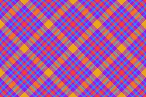 Pattern fabric background of texture seamless vector with a tartan plaid chec Stock Illustration