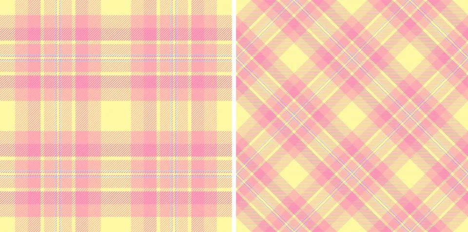 Pattern fabric check of vector plaid texture with a textile tartan backgrou.. Illustrazione stock