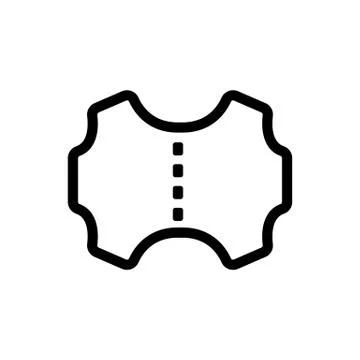 Pattern the fabric icon vector. Isolated contour symbol illustration Illustrazione stock