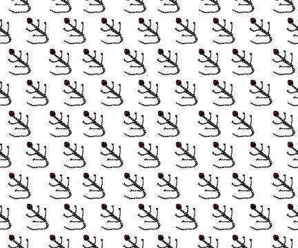 Pattern fabric pattern cartoon animal gecko 스톡 일러스트