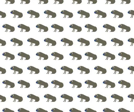 Pattern fabric pattern cartoon animal frog Stock Illustration