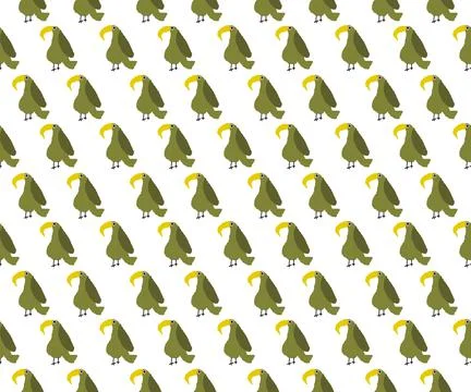 Pattern fabric pattern cartoon animal hornbill 스톡 일러스트