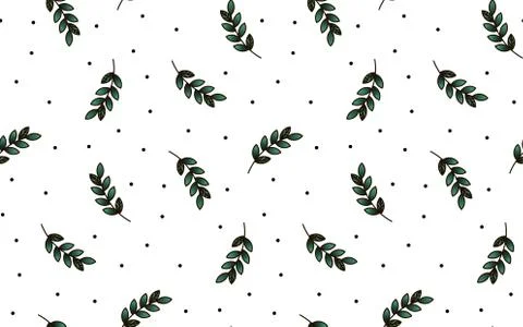 The pattern for the fabric with plants. Stock Illustration