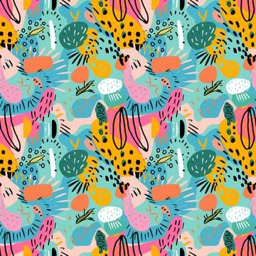 Pattern For Fabric Print Stock Illustration