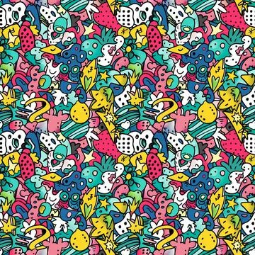 Pattern For Fabric Print Stock Illustration