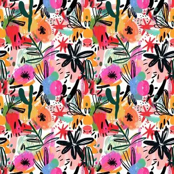 Pattern For Fabric Print Stock Illustration