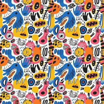 Pattern For Fabric Print Stock Illustration