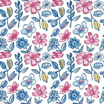 Pattern For Fabric Print Stock Illustration
