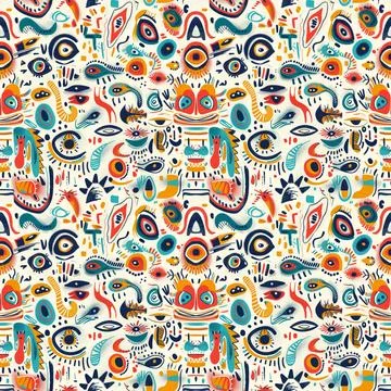Pattern For Fabric Print Stock Illustration