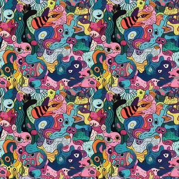 Pattern For Fabric Print Stock Illustration