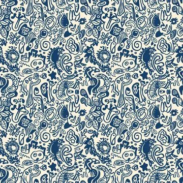 Pattern For Fabric Print Stock Illustration