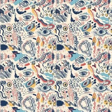 Pattern For Fabric Print Stock Illustration