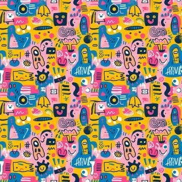 Pattern For Fabric Print Stock Illustration